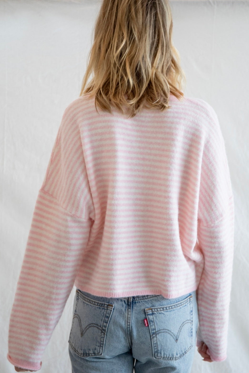 Strawberry Milk Striped Cardi