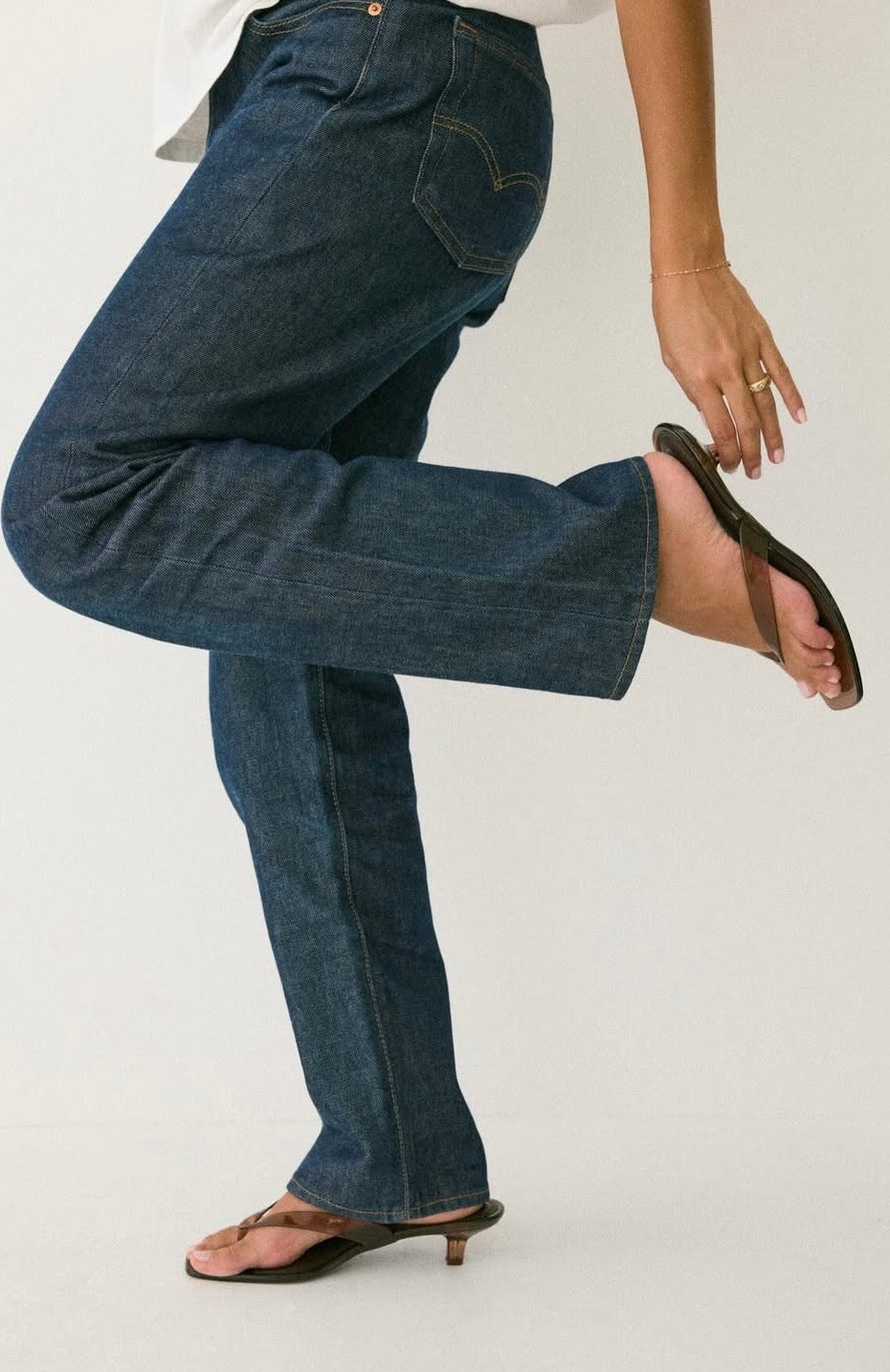 Harbor kitten heel flip flop